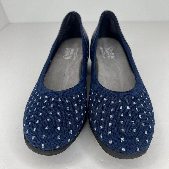 Croft & Barrow Womens 25645 Blue Tecomfort Kiwi Knit Size 5 Slip-On Flats - Picture 3 of 10